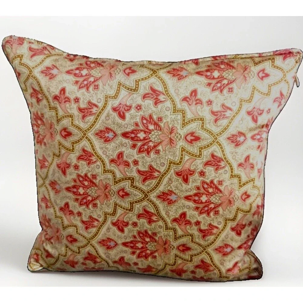 RALPH LAUREN King Comforter 2 Shams 2 Decorative Pillows Langham Red Paisley